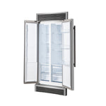 Forno Salerno 37-Inch Built-In Stainless Steel Refrigerator, 15.6 cu.ft, Decorative Grill, ENERGY STAR Certified - BonPrix Électroménagers