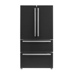 Forno Moena Espresso 36-Inch Black French Door Refrigerator, 19.2 Cu. Ft., Frost-Free, Automatic Ice Maker, ENERGY STAR Certified - BonPrix Électroménagers