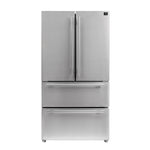 FORNO Premium 3-Piece Kitchen Bundle - Galiano 36" Dual Fuel Range, 36" French Door Refrigerator, 24" Built-In Dishwasher - FBDL-004-02CAUS - BonPrix Électroménagers
