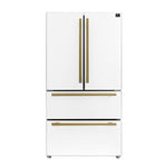 Forno Moena Espresso 36-Inch White French Door Refrigerator, 19.2 Cu. Ft., Frost-Free, Automatic Ice Maker, ENERGY STAR Certified - BonPrix Électroménagers