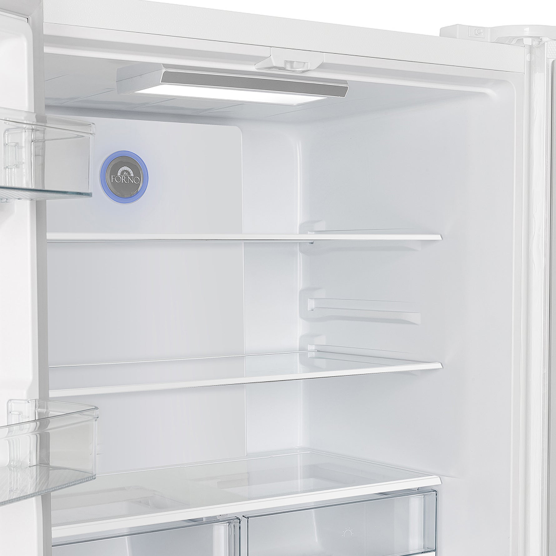 Forno Moena Espresso 36-Inch White French Door Refrigerator, 19.2 Cu. Ft., Frost-Free, Automatic Ice Maker, ENERGY STAR Certified - BonPrix Électroménagers
