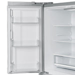 Forno Moena 40-Inch French Door Refrigerator, Stainless Steel, 19.2 cu.ft, Modern Decorative Grill, ENERGY STAR Certified - BonPrix Électroménagers