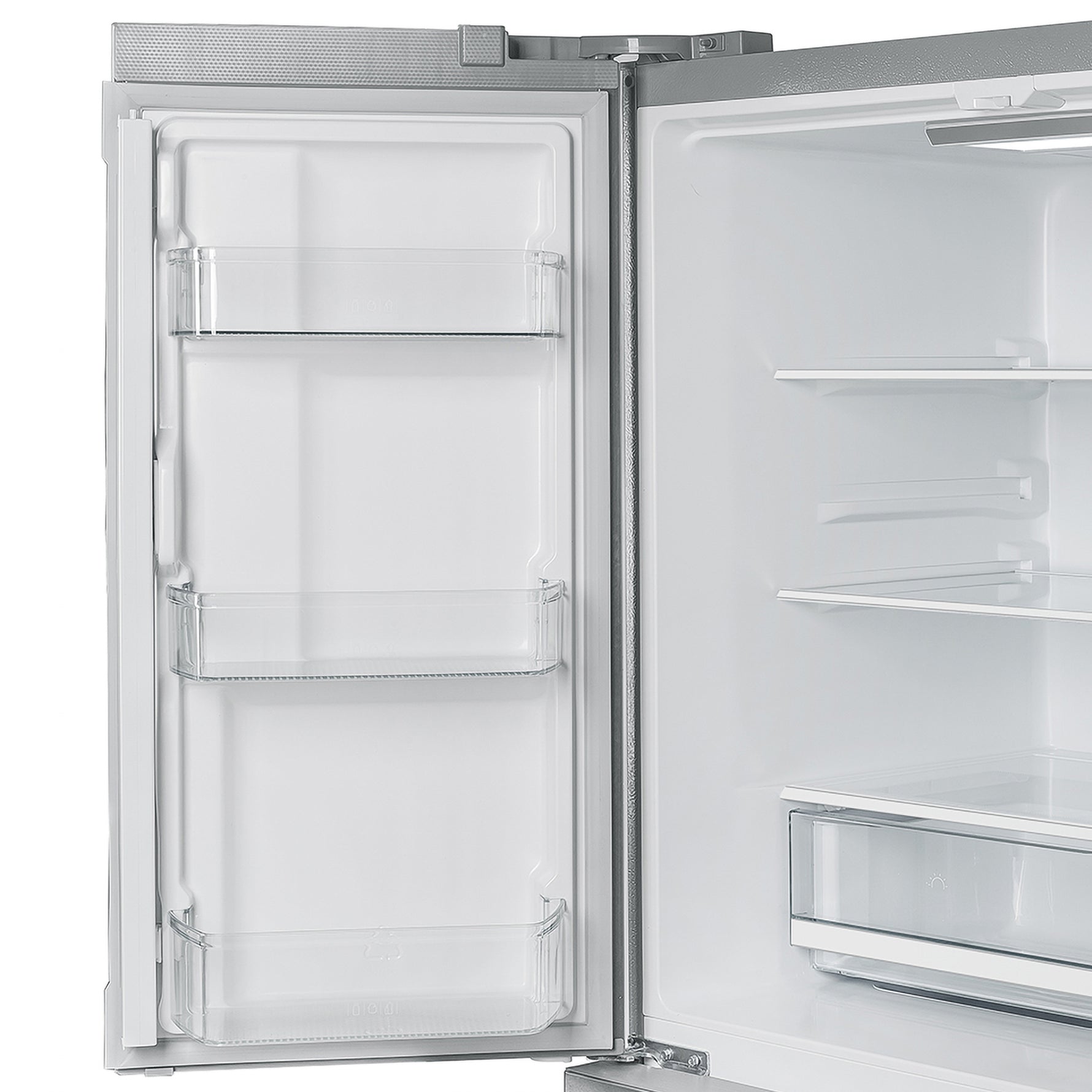 Forno Moena 40-Inch French Door Refrigerator, Stainless Steel, 19.2 cu.ft, Modern Decorative Grill, ENERGY STAR Certified - BonPrix Électroménagers