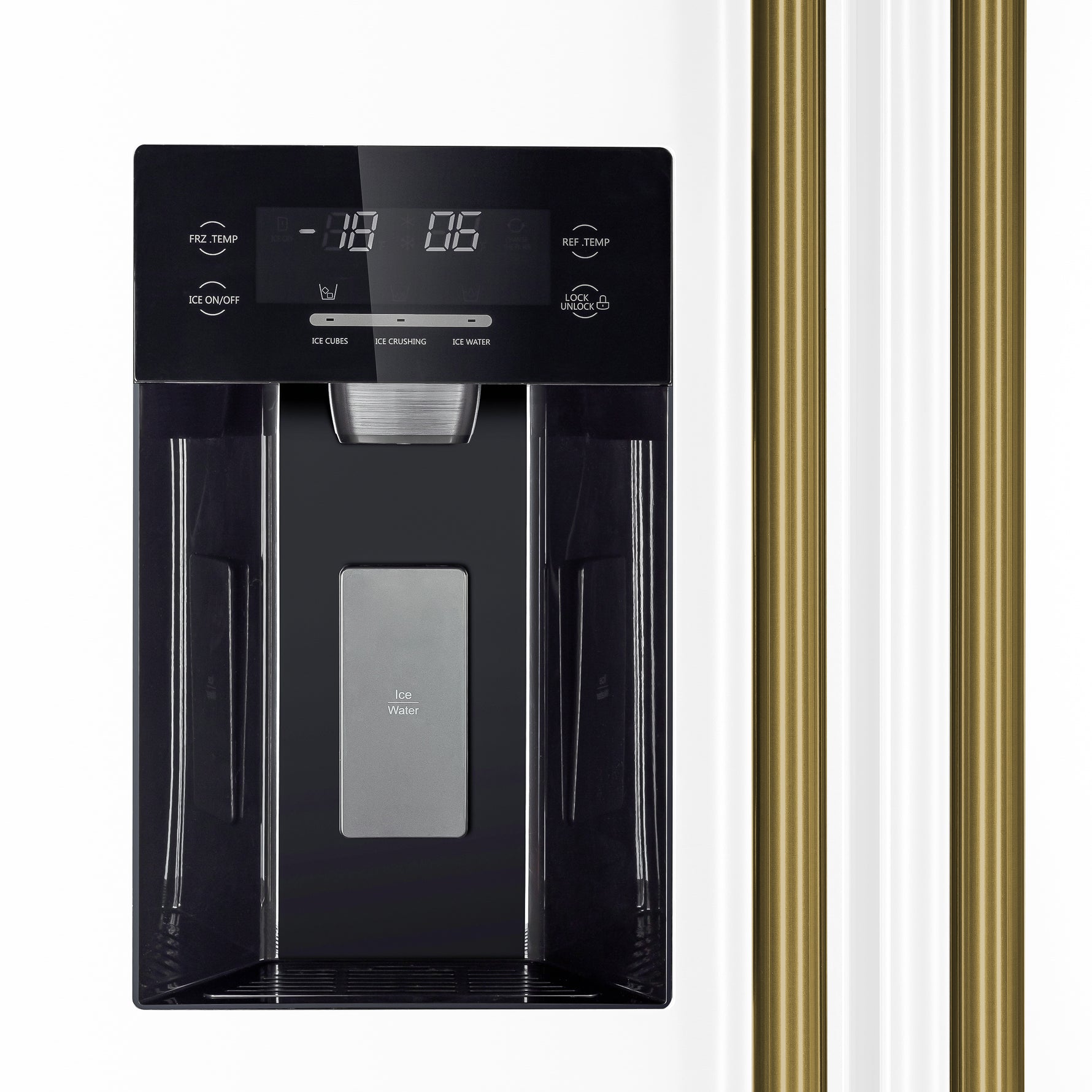 Forno Salerno Espresso 36-Inch White Side-by-Side Refrigerator, 20 Cu. Ft., Frost-Free, Ice & Water Dispenser, ENERGY STAR Certified - BonPrix Électroménagers
