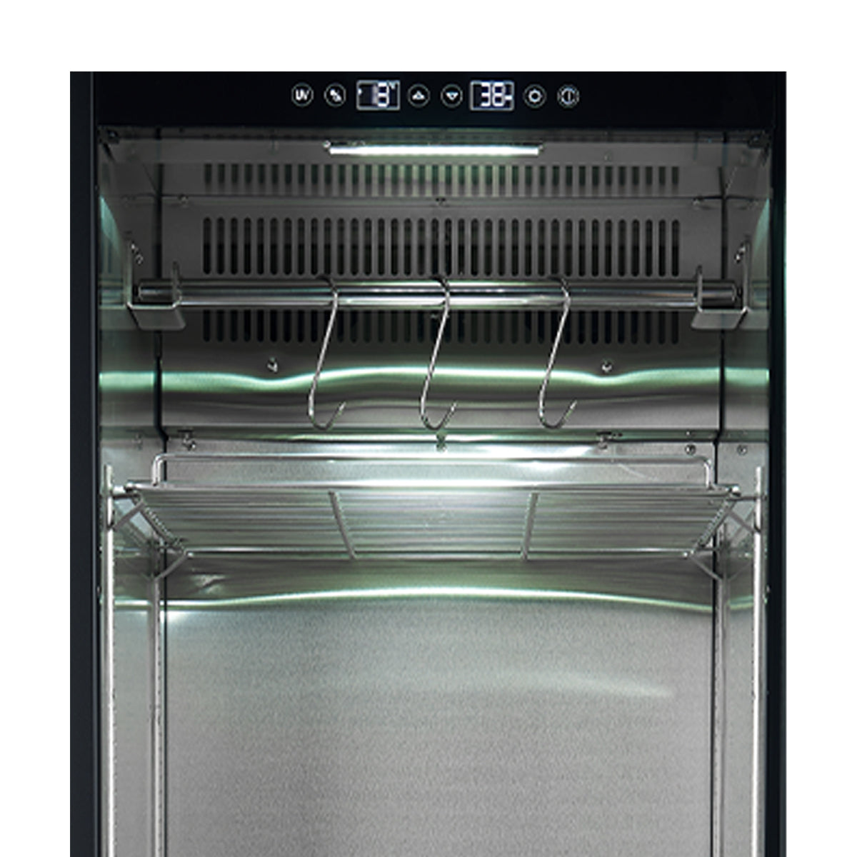 Forno Asciutto 24-Inch Dry Aging Cabinet, Stainless Steel 304, 14.66 cu.ft, UV Sterilization - BonPrix Électroménagers