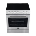 Forno Leonardo Espresso 30-Inch Stainless Steel Electric Range, True Convection, Energy Efficient - BonPrix Électroménagers
