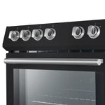 Forno Leonardo Espresso 30-Inch Black Electric Range, True Convection, Energy Efficient - BonPrix Électroménagers