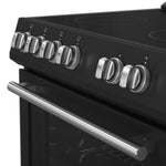 Forno Leonardo Espresso 30-Inch Black Electric Range, True Convection, Energy Efficient - BonPrix Électroménagers