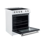 Forno Leonardo Espresso 30-Inch White Electric Range, True Convection, Energy Efficient - BonPrix Électroménagers