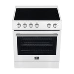 Forno Leonardo Espresso 30-Inch White Electric Range, True Convection, Energy Efficient - BonPrix Électroménagers