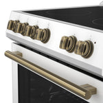 Forno Leonardo Espresso 30-Inch White Electric Range, True Convection, Energy Efficient - BonPrix Électroménagers