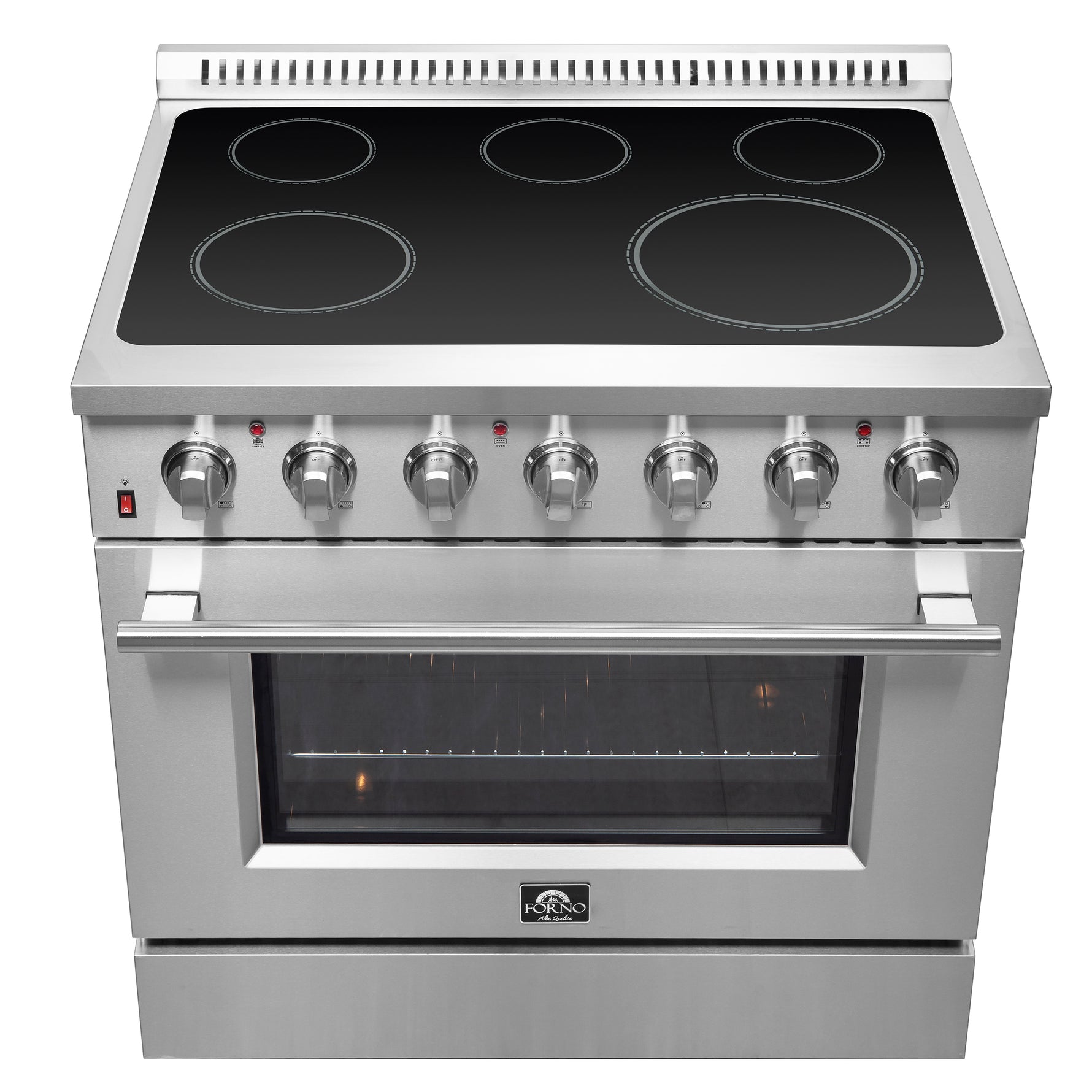 Forno Galiano 36-Inch Freestanding Electric Range, True Convection, Energy Efficient - BonPrix Électroménagers