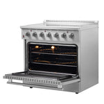 Forno Galiano 36-Inch Freestanding Electric Range, True Convection, Energy Efficient - BonPrix Électroménagers
