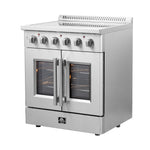 Forno Galiano 30-Inch Freestanding French Door Electric Range, True Convection, Energy Efficient - BonPrix Électroménagers