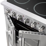 Forno Galiano 30-Inch Freestanding French Door Electric Range, True Convection, Energy Efficient - BonPrix Électroménagers