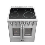 Forno Galiano 30-Inch Freestanding French Door Electric Range, True Convection, Energy Efficient - BonPrix Électroménagers