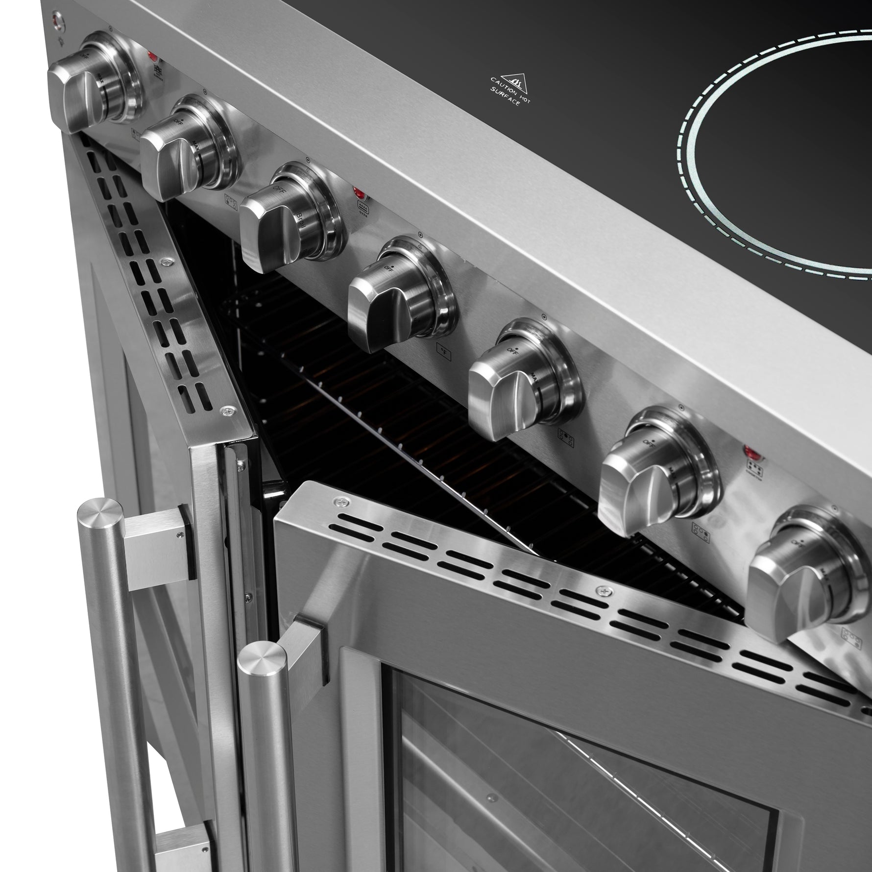 Forno Galiano 36-Inch Freestanding French Door Electric Range, True Convection, Energy Efficient - BonPrix Électroménagers