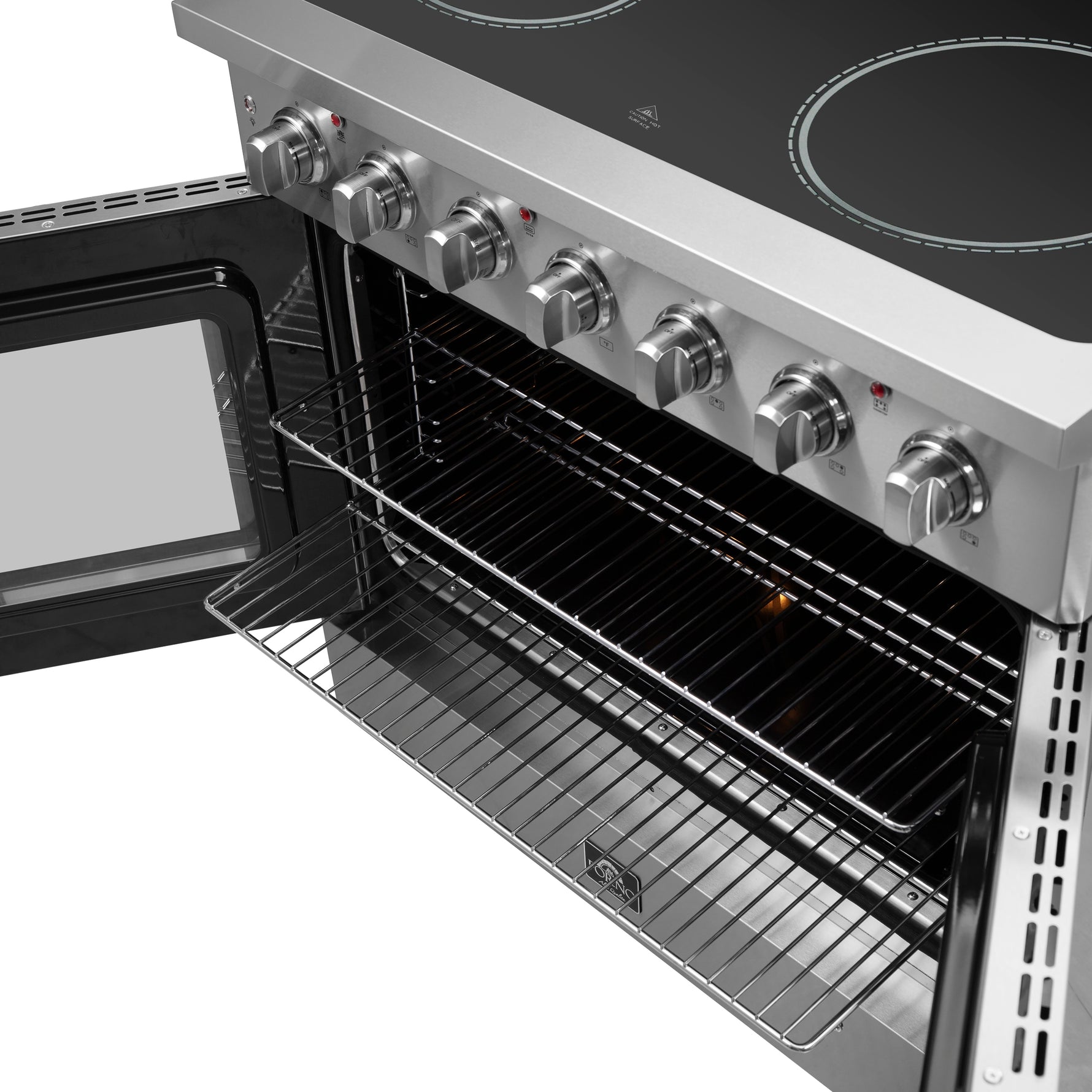 Forno Galiano 36-Inch Freestanding French Door Electric Range, True Convection, Energy Efficient - BonPrix Électroménagers
