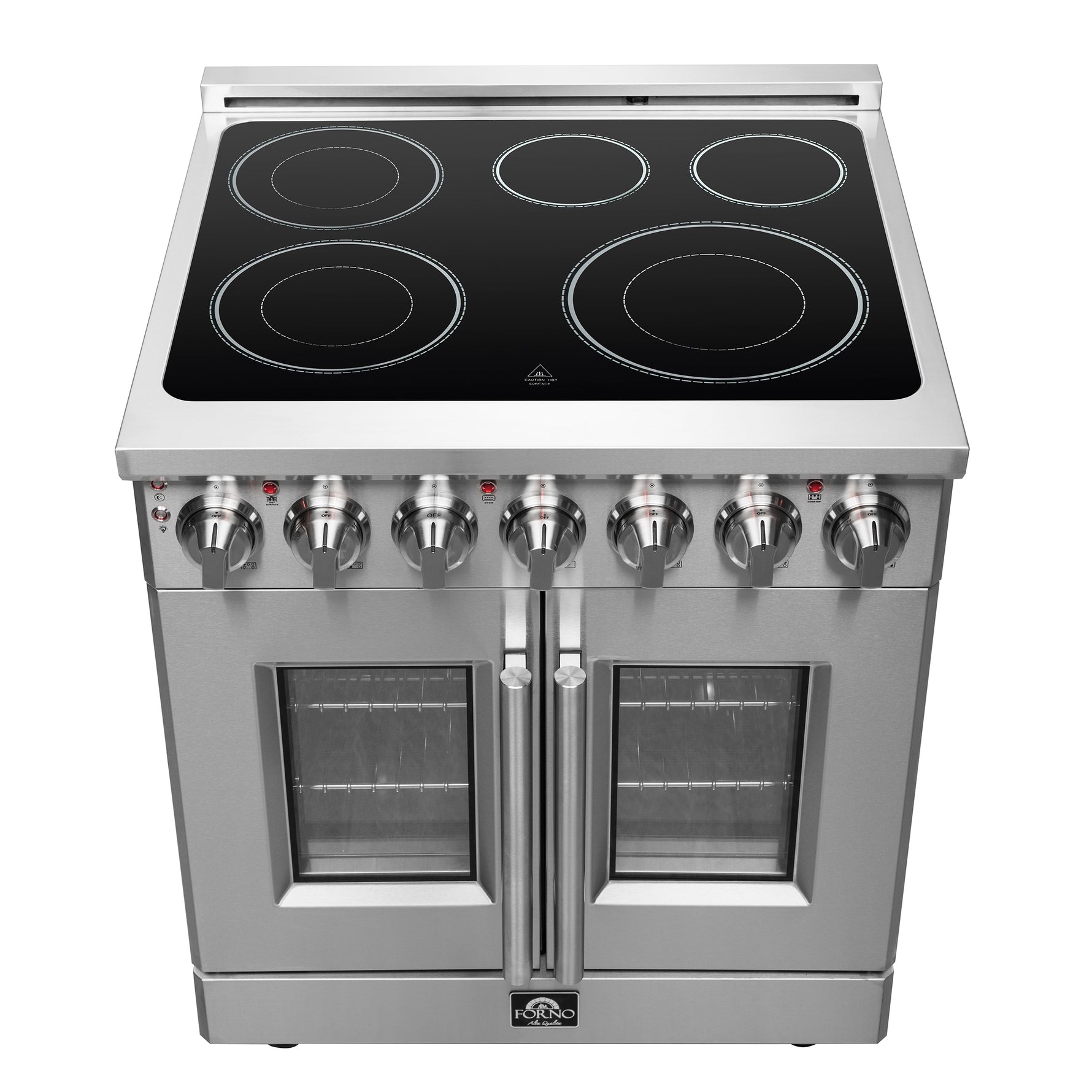 Forno Massimo 30-Inch Freestanding French Door Electric Range, True Convection Oven - BonPrix Électroménagers