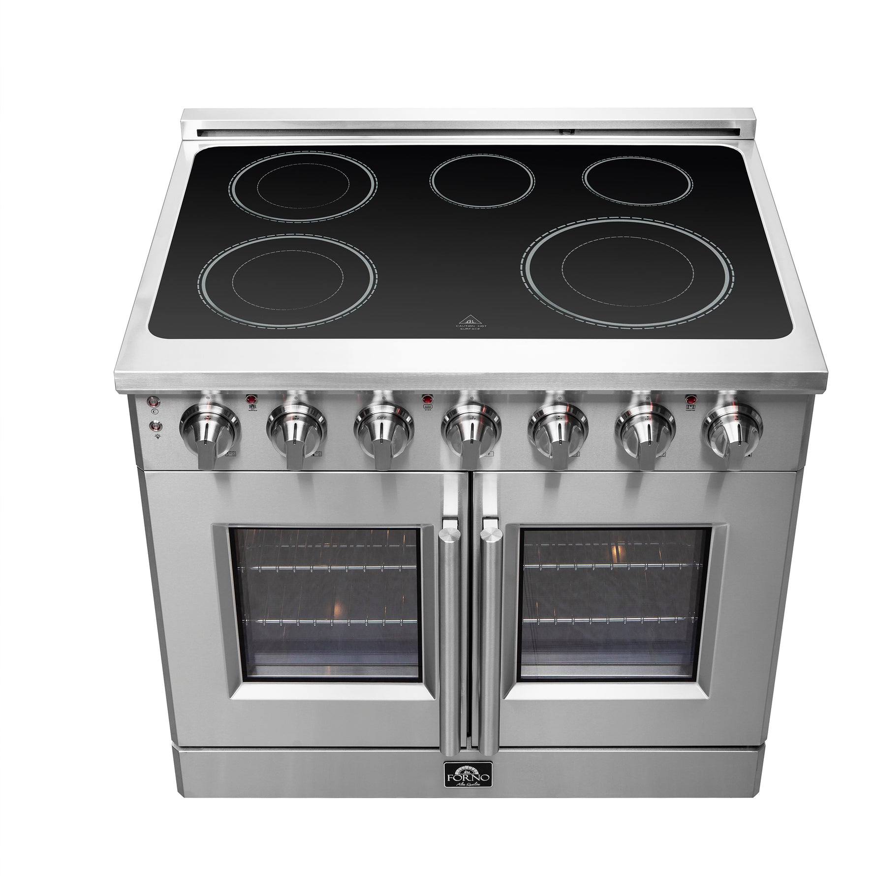 Forno Massimo 36-Inch Freestanding French Door Electric Range, True Convection Oven - BonPrix Électroménagers