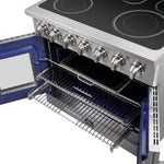 Forno Massimo 36-Inch Freestanding French Door Electric Range, True Convection Oven - BonPrix Électroménagers