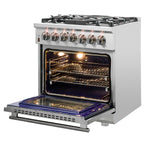 Forno Massimo 30-Inch Freestanding Dual Fuel Range, 4 Burners, Double Convection Ovens - BonPrix Électroménagers