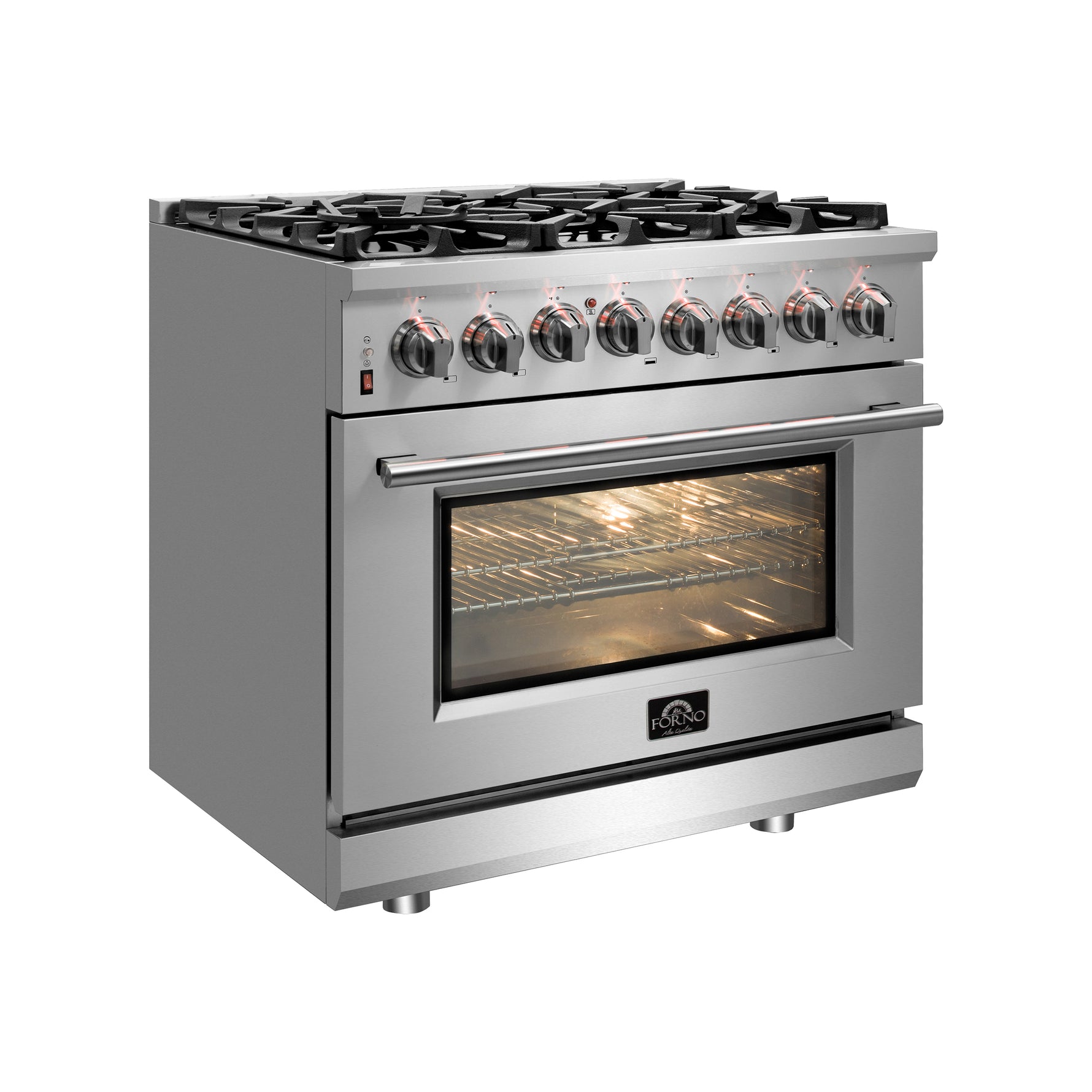 Forno Massimo 30-Inch Freestanding Dual Fuel Range, 4 Burners, Double Convection Ovens - BonPrix Électroménagers
