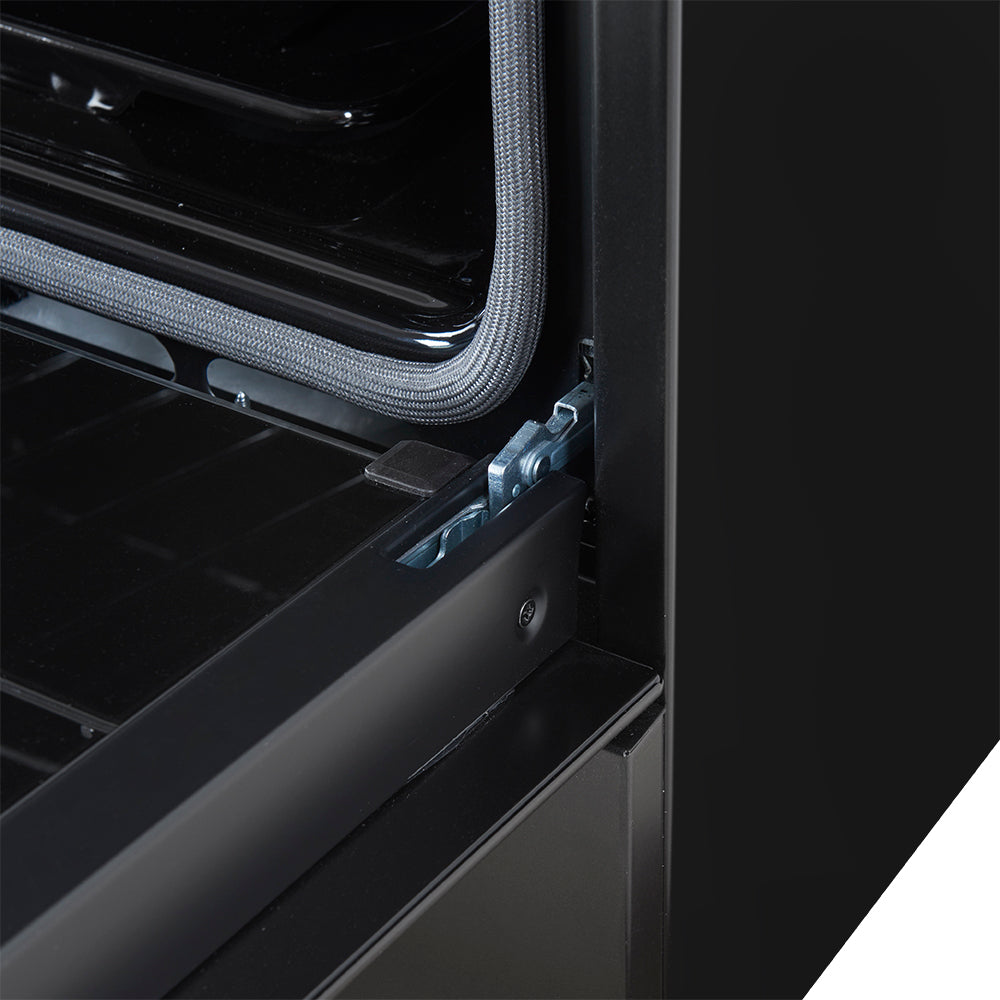 Forno Leonardo Espresso 30-Inch Black Gas Range, 5 Burners, 39,500 BTU, 5 cu.ft Convection Oven - BonPrix Électroménagers