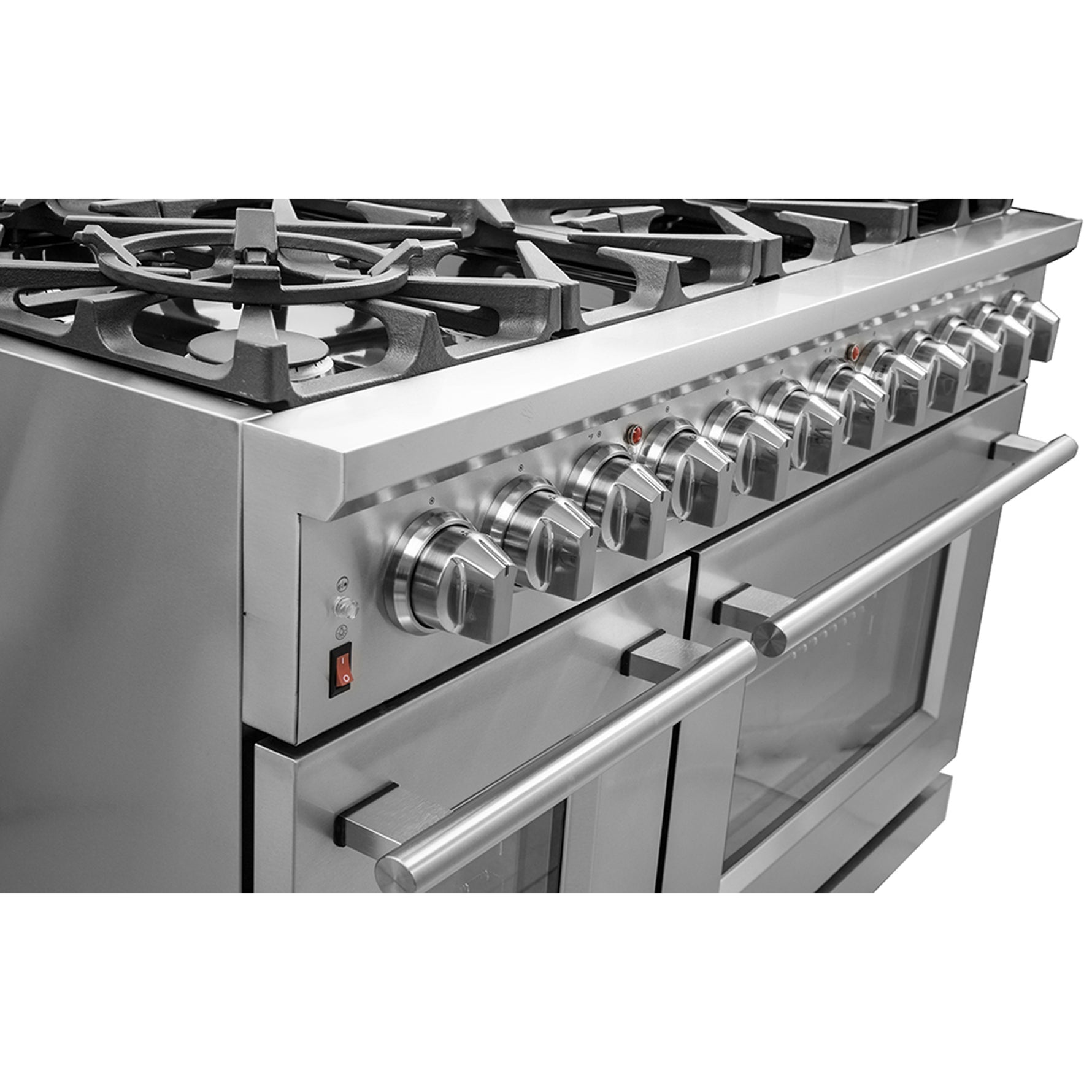 Forno Massimo 48-Inch Freestanding Dual Fuel Range, 8 Burners, Double Convection Ovens - BonPrix Électroménagers
