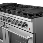 Forno Massimo 60-Inch Freestanding Dual Fuel Range, 10 Burners, Double Convection Ovens - BonPrix Électroménagers