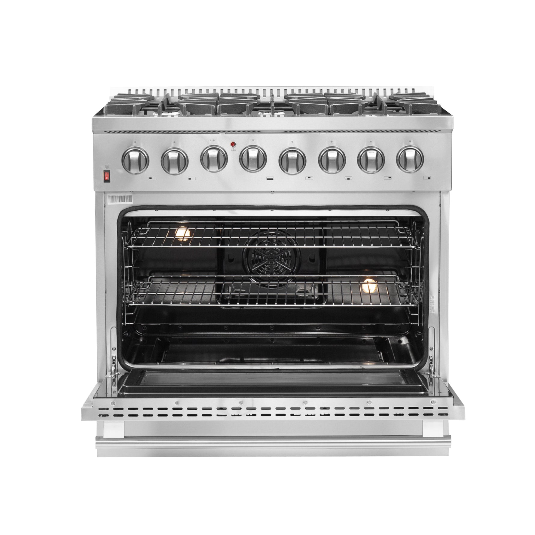 Forno Galiano 36-Inch Freestanding Dual Fuel Range, 6 Burners, Double Convection Ovens - BonPrix Électroménagers