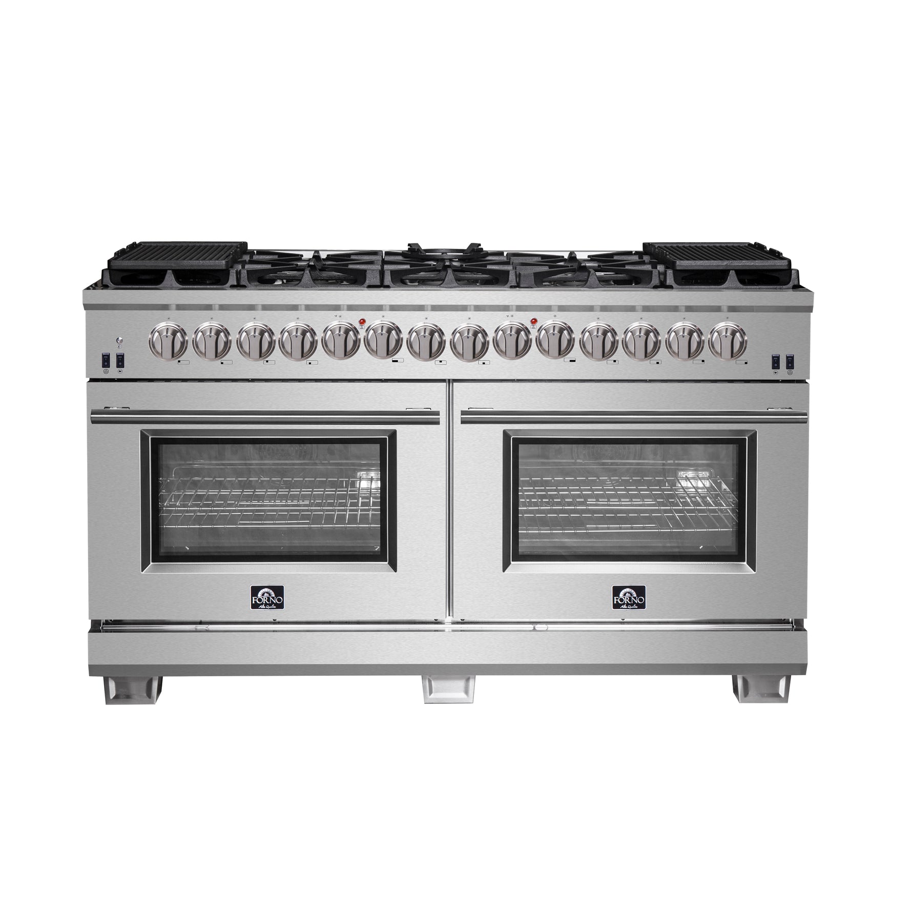 Forno Capriasca 60-Inch Freestanding Dual Fuel Range, 10 Burners, True Convection Oven - BonPrix Électroménagers