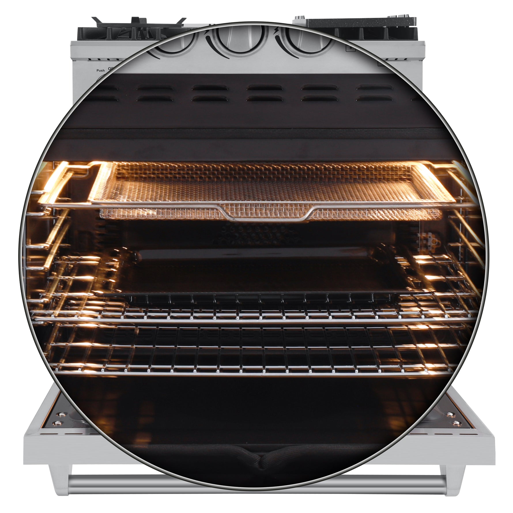 Forno Lazio 30-Inch Freestanding Dual Fuel Range, 4 Burners, True Convection Oven - BonPrix Électroménagers
