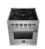 Forno Massimo 30-Inch Freestanding Gas Range, 5 Burners, True Convection Oven - BonPrix Électroménagers