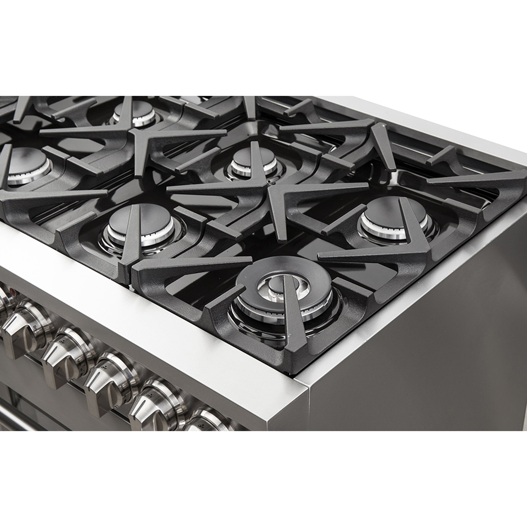 Forno Massimo 48-Inch Freestanding Gas Range, 8 Burners, True Convection Oven - BonPrix Électroménagers