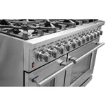 Forno Massimo 48-Inch Freestanding Gas Range, 8 Burners, True Convection Oven - BonPrix Électroménagers
