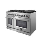 Forno Massimo 48-Inch Freestanding Gas Range, 8 Burners, True Convection Oven - BonPrix Électroménagers