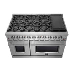 Forno Massimo 48-Inch Freestanding Gas Range, 8 Burners, True Convection Oven - BonPrix Électroménagers