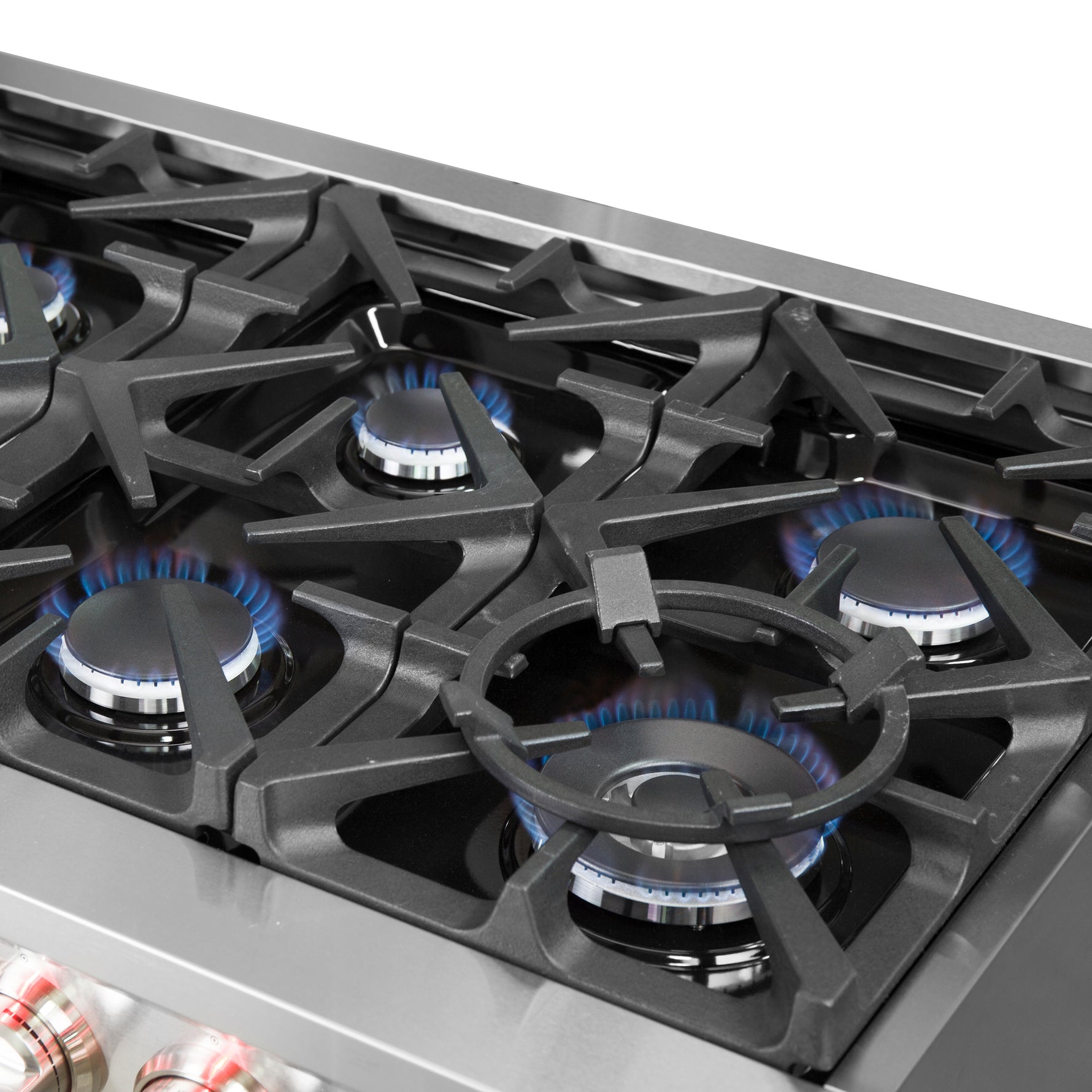 Forno Massimo 60-Inch Freestanding Gas Range, 10 Burners, True Convection Oven - BonPrix Électroménagers