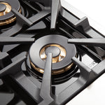 Forno Capriasca 30-Inch Freestanding Gas Range, 4 Burners, True Convection Oven - BonPrix Électroménagers