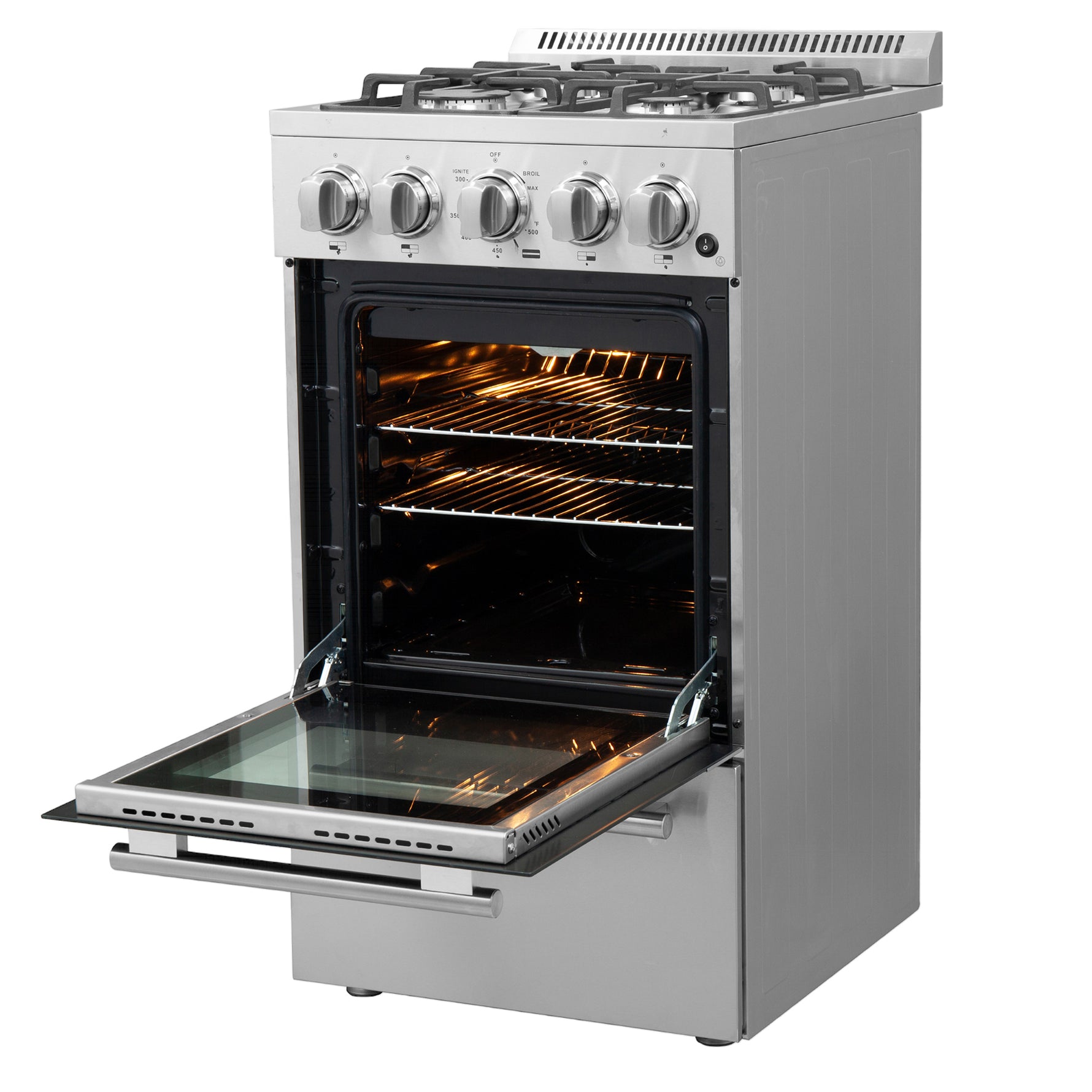 Forno Lamazze 20-Inch Freestanding Gas Range, Compact Design, Energy Efficient - BonPrix Électroménagers