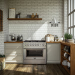 Marco 36-Inch Gas Range Stainless Steel, 6 Burners 67,000 BTU, 5.36 cu.ft. Convection Oven - BonPrix Électroménagers