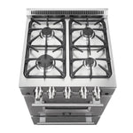 Forno Breno 24-Inch Freestanding Gas Range, Plug Included, Energy Efficient - BonPrix Électroménagers