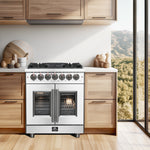 Forno Massimo 30-Inch Freestanding French Door Dual Fuel Range, 4 Burners, True Convection Oven - BonPrix Électroménagers