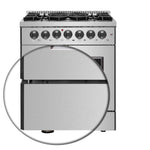 Forno Galiano 30-inch French Door Dual Fuel Range All Stainless Steel, 5 Sealed Burners 68,000 BTU, 4.32 cu.ft. True Convection Oven - BonPrix Électroménagers