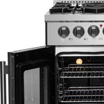 Forno Galiano 30-inch French Door Dual Fuel Range All Stainless Steel, 5 Sealed Burners 68,000 BTU, 4.32 cu.ft. True Convection Oven - BonPrix Électroménagers