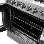 Forno Galiano 30-inch French Door Dual Fuel Range All Stainless Steel, 5 Sealed Burners 68,000 BTU, 4.32 cu.ft. True Convection Oven - BonPrix Électroménagers
