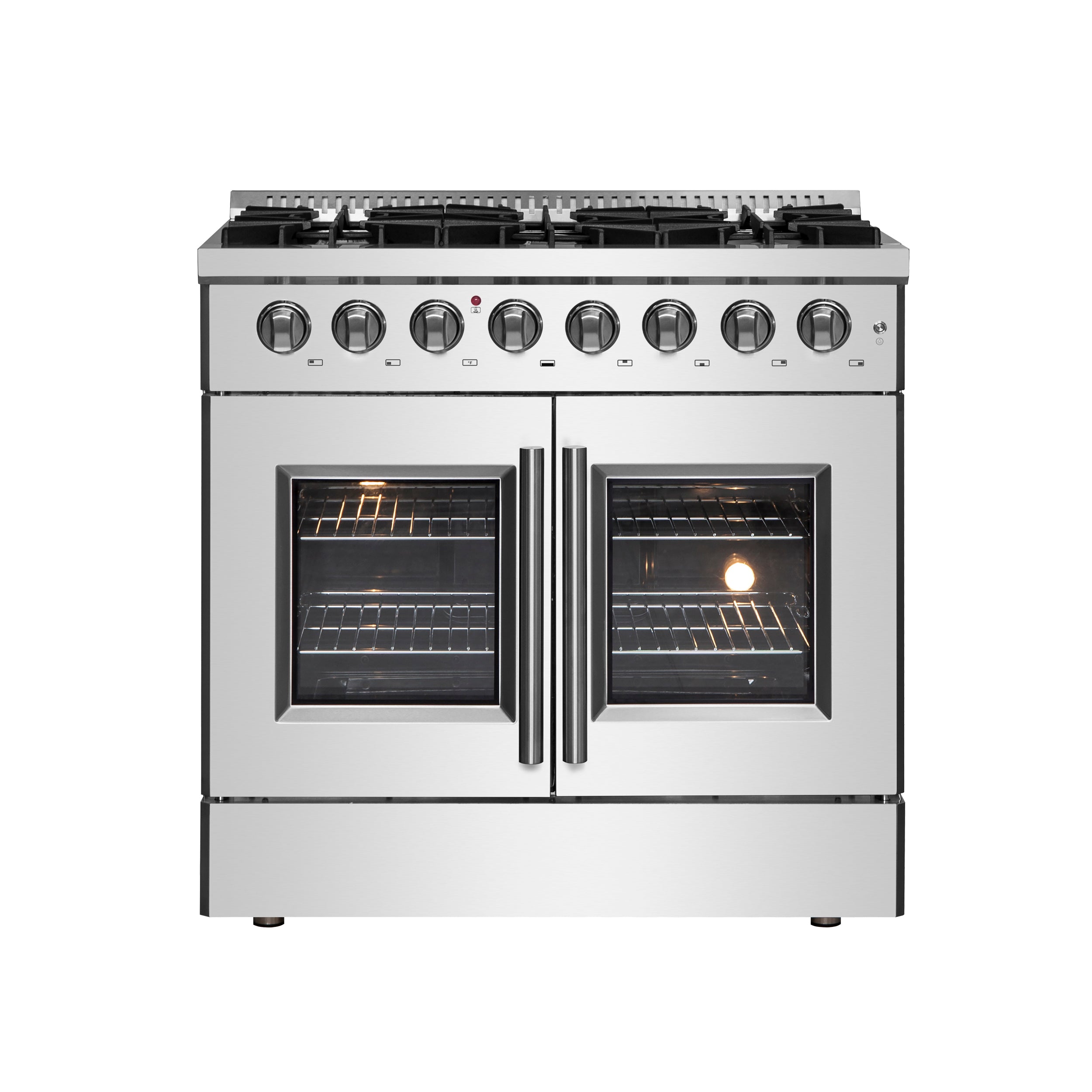 Forno Galiano 36" Freestanding French Door Dual Fuel Range - BonPrix Électroménagers