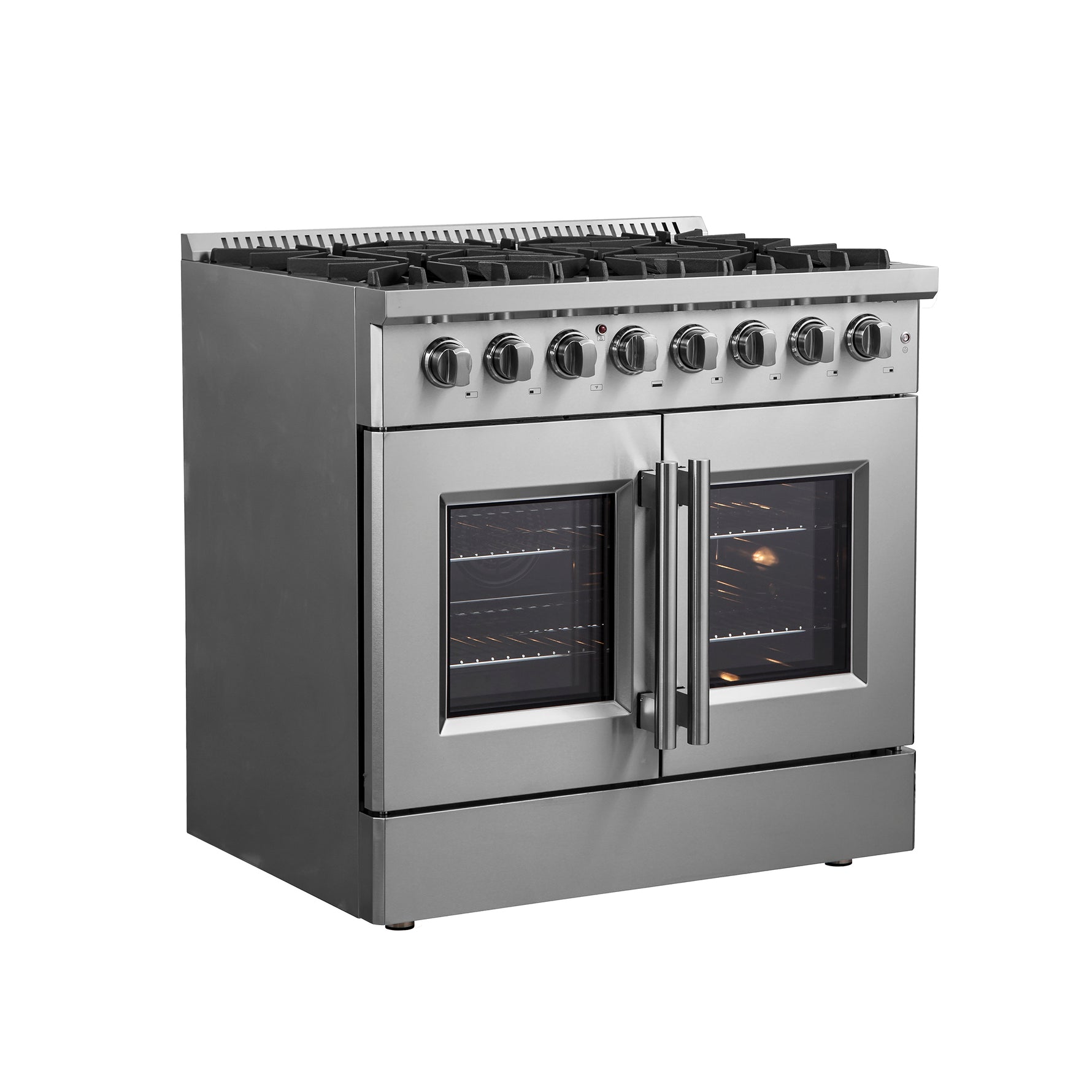 Forno Galiano 36" Freestanding French Door Dual Fuel Range - BonPrix Électroménagers