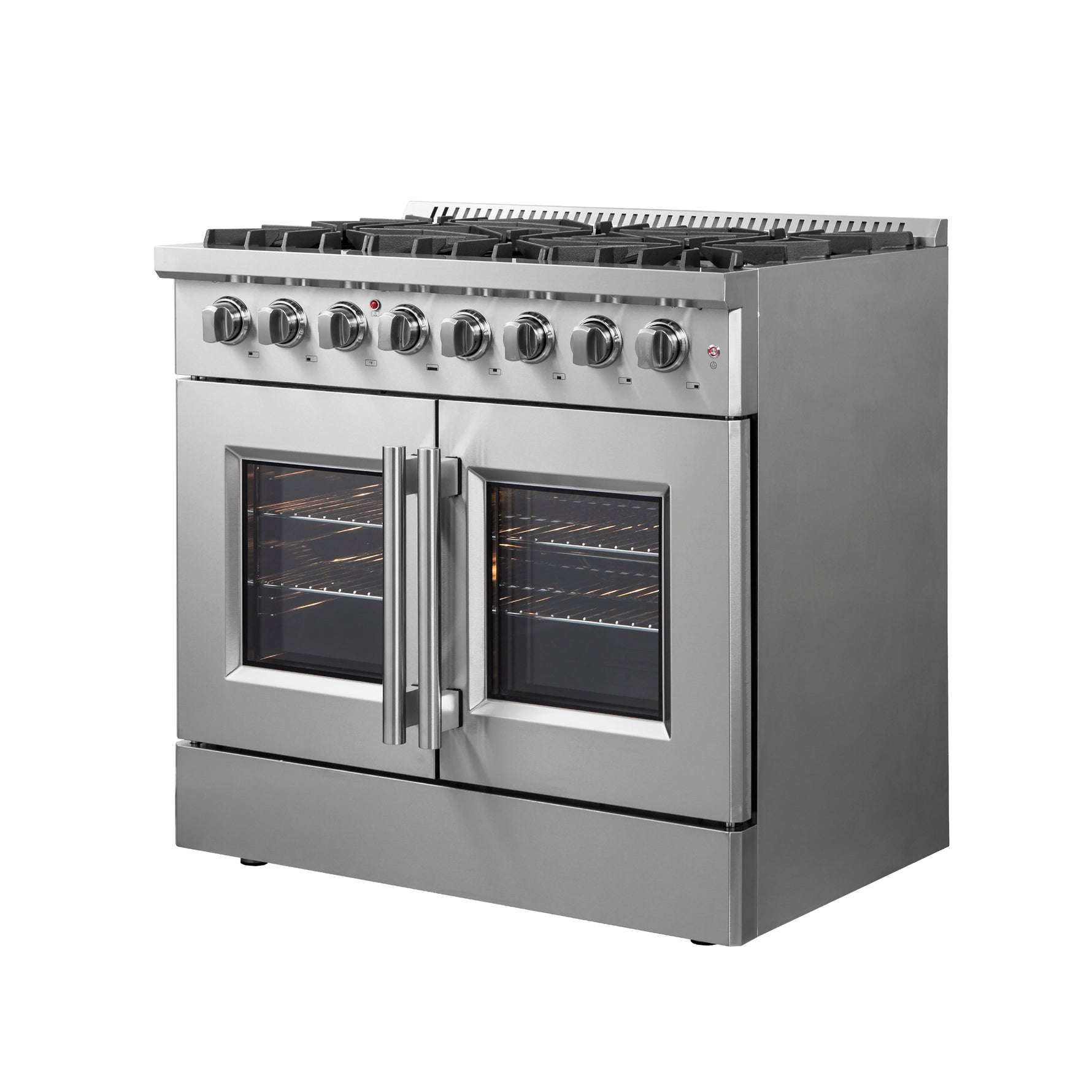 Forno Galiano 36" Freestanding French Door Dual Fuel Range - BonPrix Électroménagers